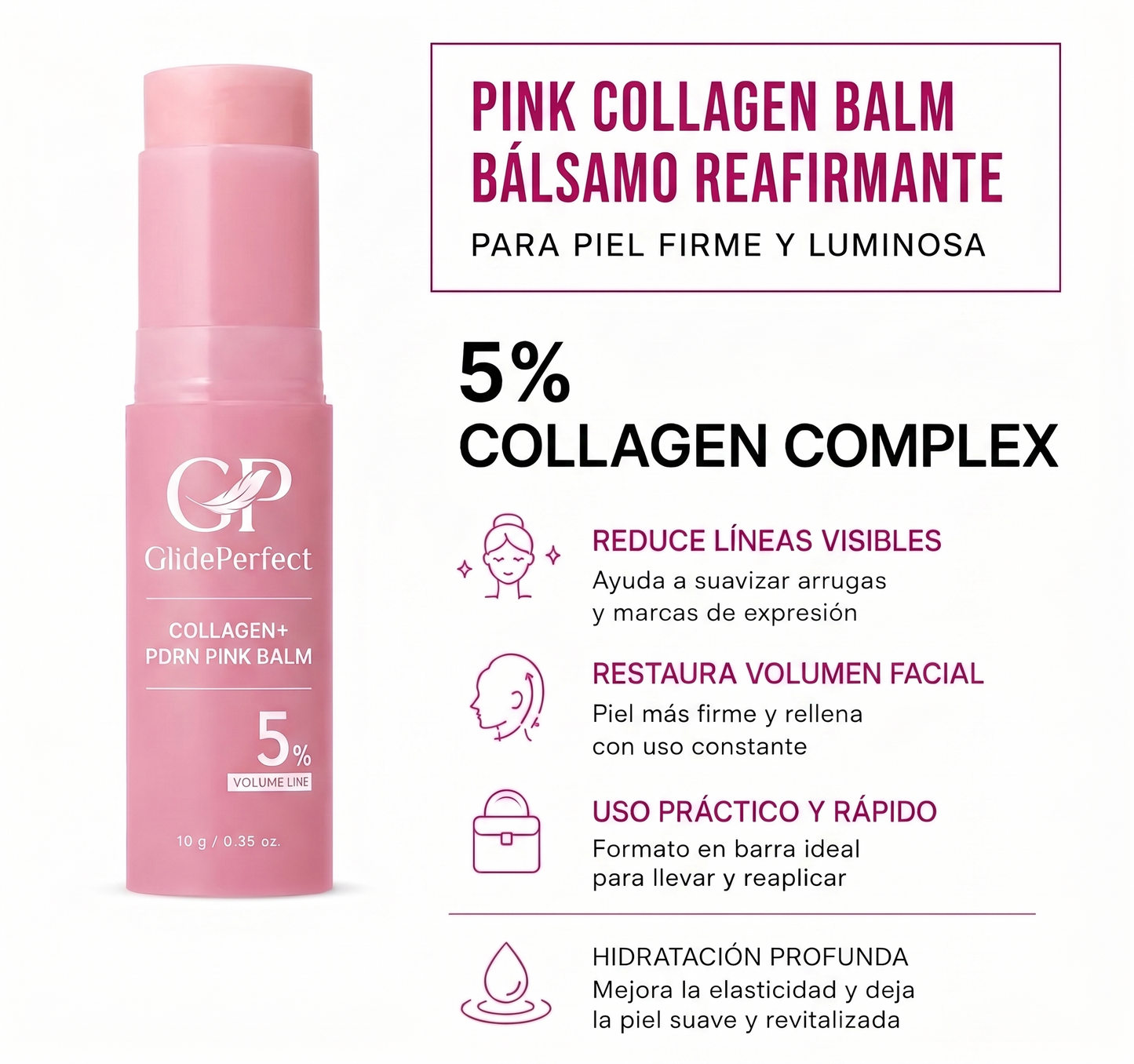 GlidePerfect™ Pink Collagen & PDRN Volume Multi Balm