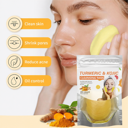 Turmeric Cleansing Exfoliating Pads Facial Cleansing Skincare