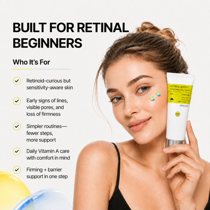 💜Dual-Action Firming Cream – 0.05% Retinal, 3% Matrixyl & 5% Panthenol for Wrinkles, Fine Lines & Firmer-Looking Skin ✨